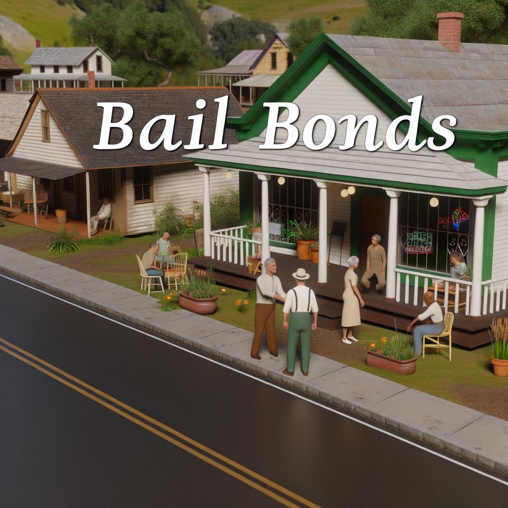 Sign with BAIL BONDS service text for immediate release assistance